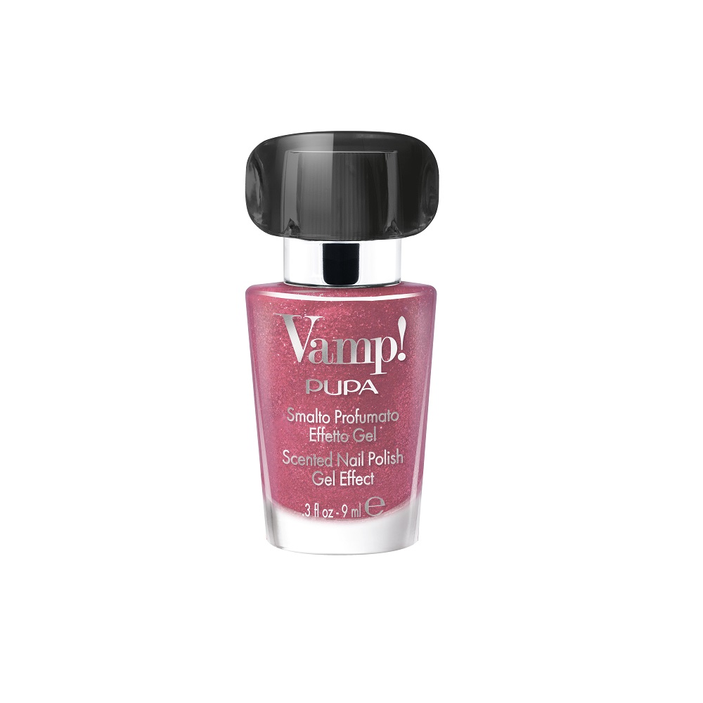 PUPA Milano Vamp! Pachnący Lakier do Paznokci z Efektem Objętości 3D 319 Sparkling Rose