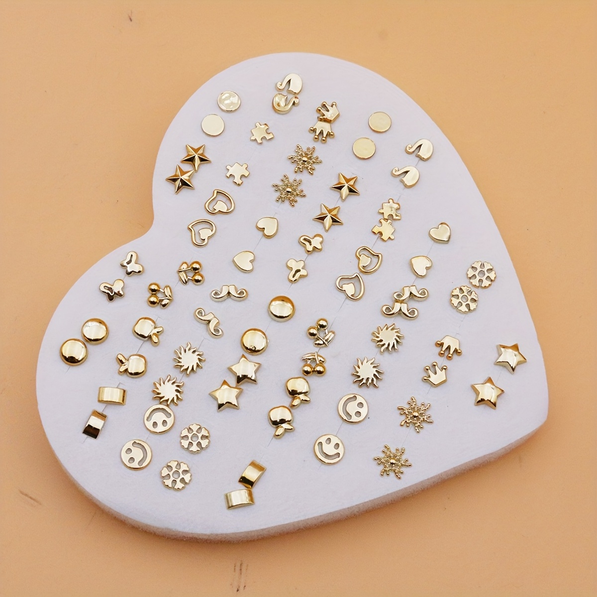 TEMU Zestaw 36 par stylowych i uniwersalnych plastikowych kolczyków dla kobiet w losowych wzorach