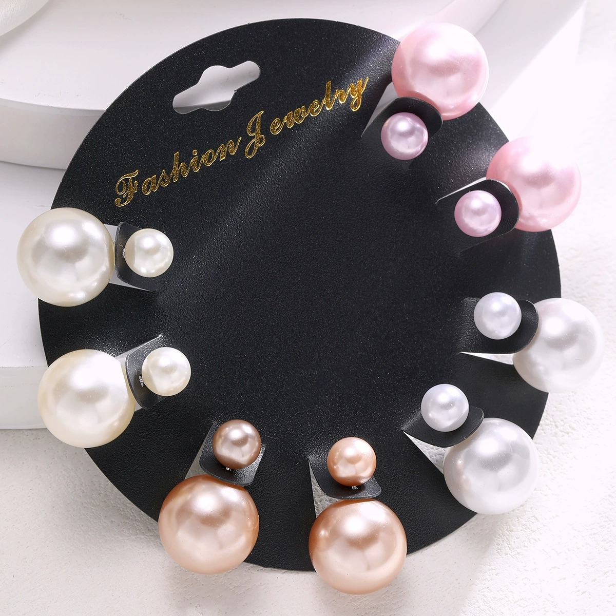 TEMU Zestaw czterech par kolczyków damskich, wielokolorowe kolczyki z dużymi koralikami i sztyfty, paleta kolorów, unikalne wzory, modne, idealne na