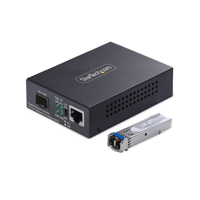 StarTech MCM1110SMLC40 konwerter sieciowy 2000 Mbit/s 1310 nm Pojedynczy Czarny