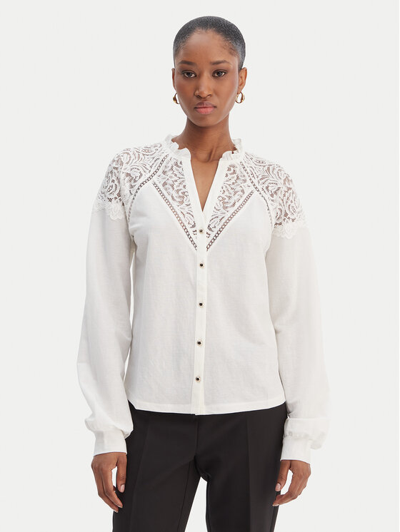 Morgan Koszula 261-TNICOLE Biały Regular Fit