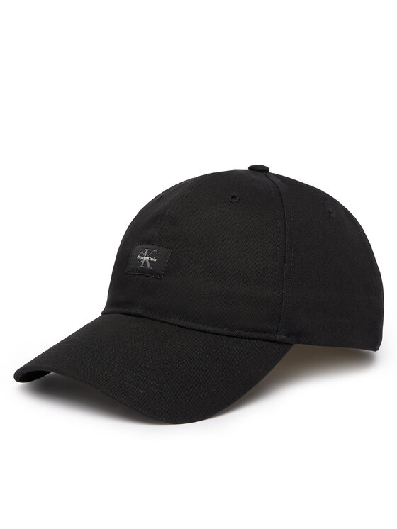 Calvin Klein Czapka z daszkiem Monologo Woven Patch Bb Cap LV04D5077G Czarny