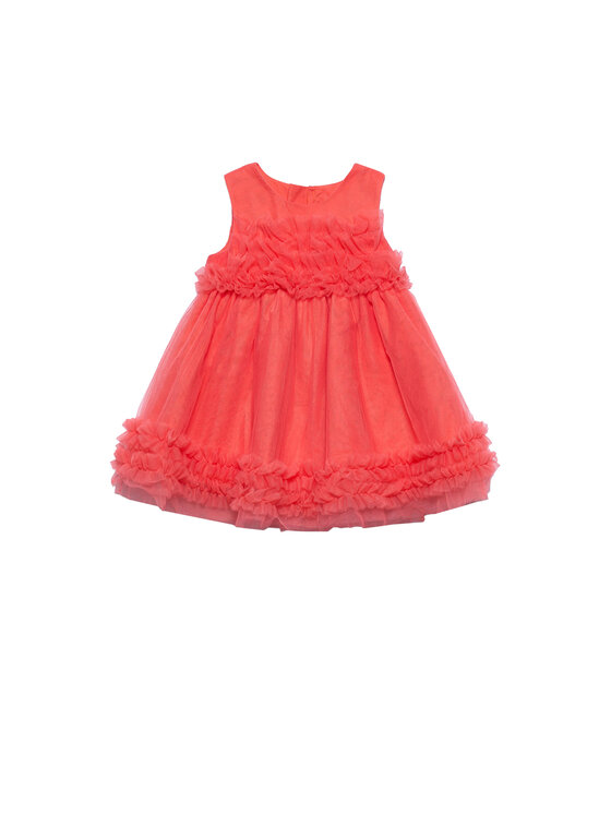 Abel & Lula Sukienka elegancka 5014 Pomarańczowy Regular Fit