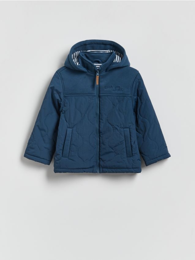 Reserved - Kurtka z kapturem - granatowy