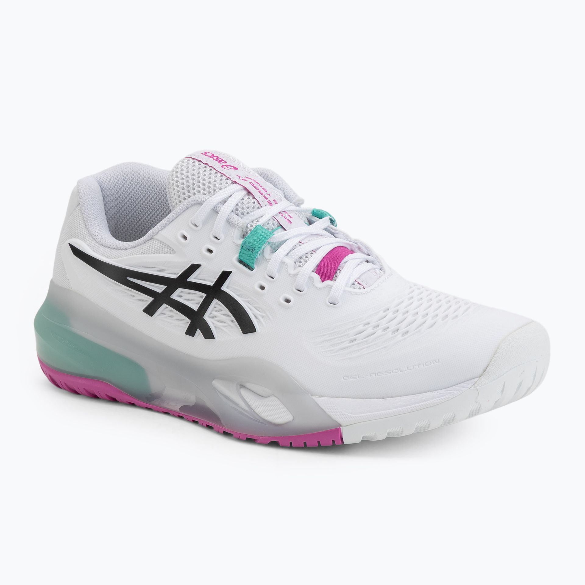 Buty do tenisa męskie ASICS Gel-Resolution X white/aurora green WYSYŁKA W 24H 30 DNI NA ZWROT