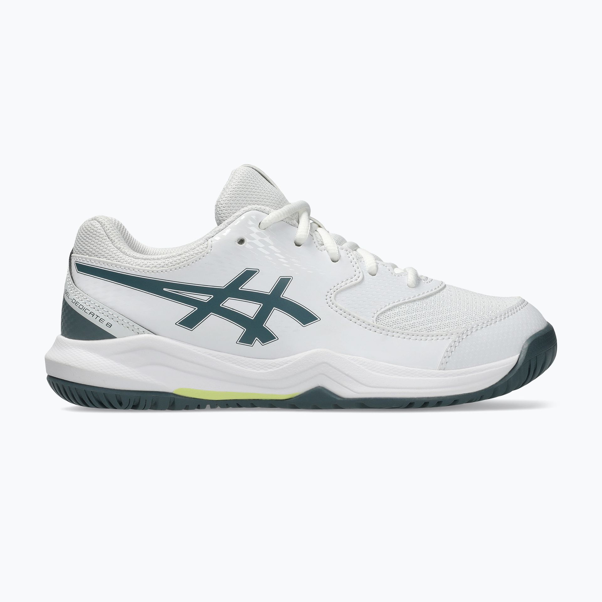 Buty do tenisa dziecięce ASICS Gel-Dedicate 8 GS Jr white/ironclad WYSYŁKA W 24H 30 DNI NA ZWROT