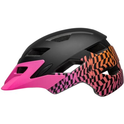 BELL Sidetrack Czarno-różowy dla Dzieci ( uniwersalny)