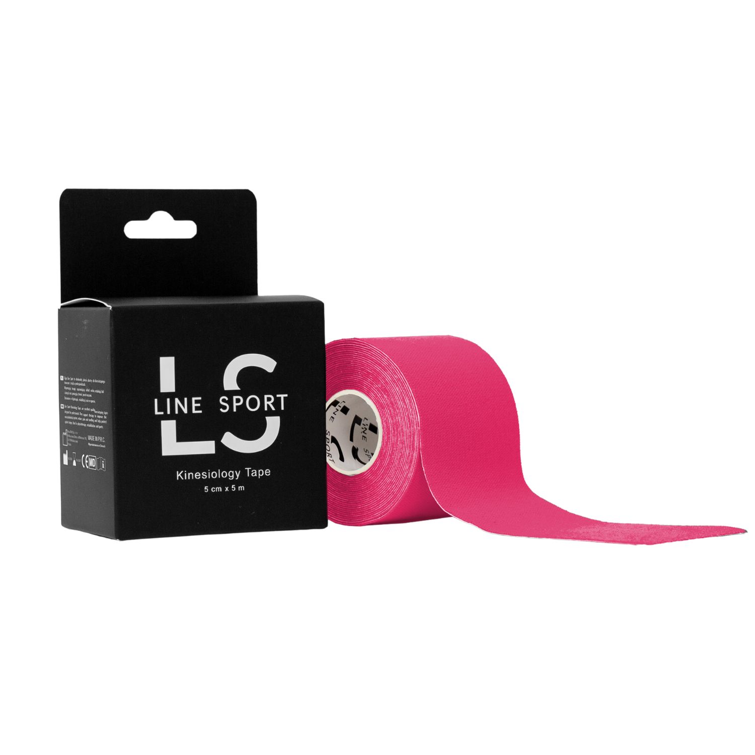 Acus Med Line Sport Tape, taśma do kinesiotapingu, różowa, 5 cm x 5 m