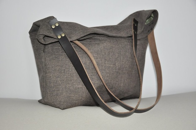 Torba tote XXL - brązowa