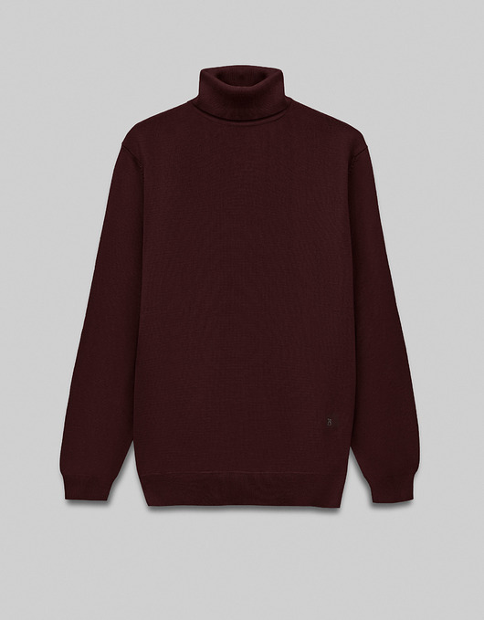 Sweter męski goriano golf bordowy