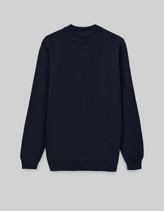 Sweter męski grottole półgolf granatowy