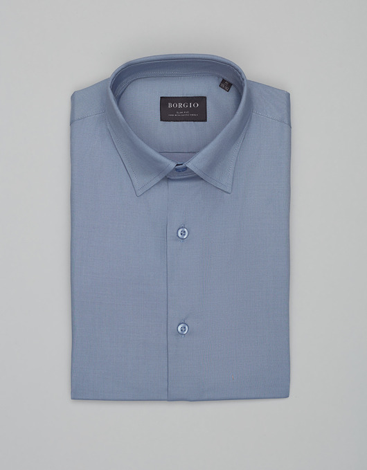 Koszula modigliana 00539 długi rękaw niebieski slim fit