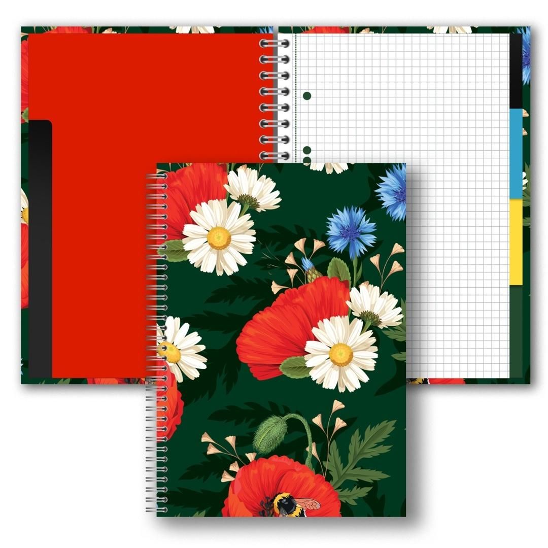 Brulion B5160k kratka Kwiaty polskie Penmate - zeszyt