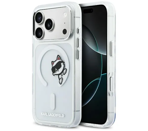 Karl Lagerfeld IML Peekaboo MagSafe do iPhone 17 Pro Przezroczysty