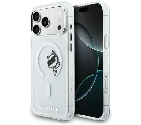 Karl Lagerfeld IML Peekaboo MagSafe do iPhone 17 Pro Max Przezroczysty