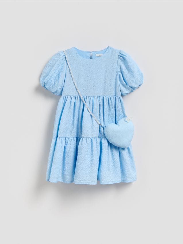 Reserved - Sukienka z torebką - jasnoniebieski