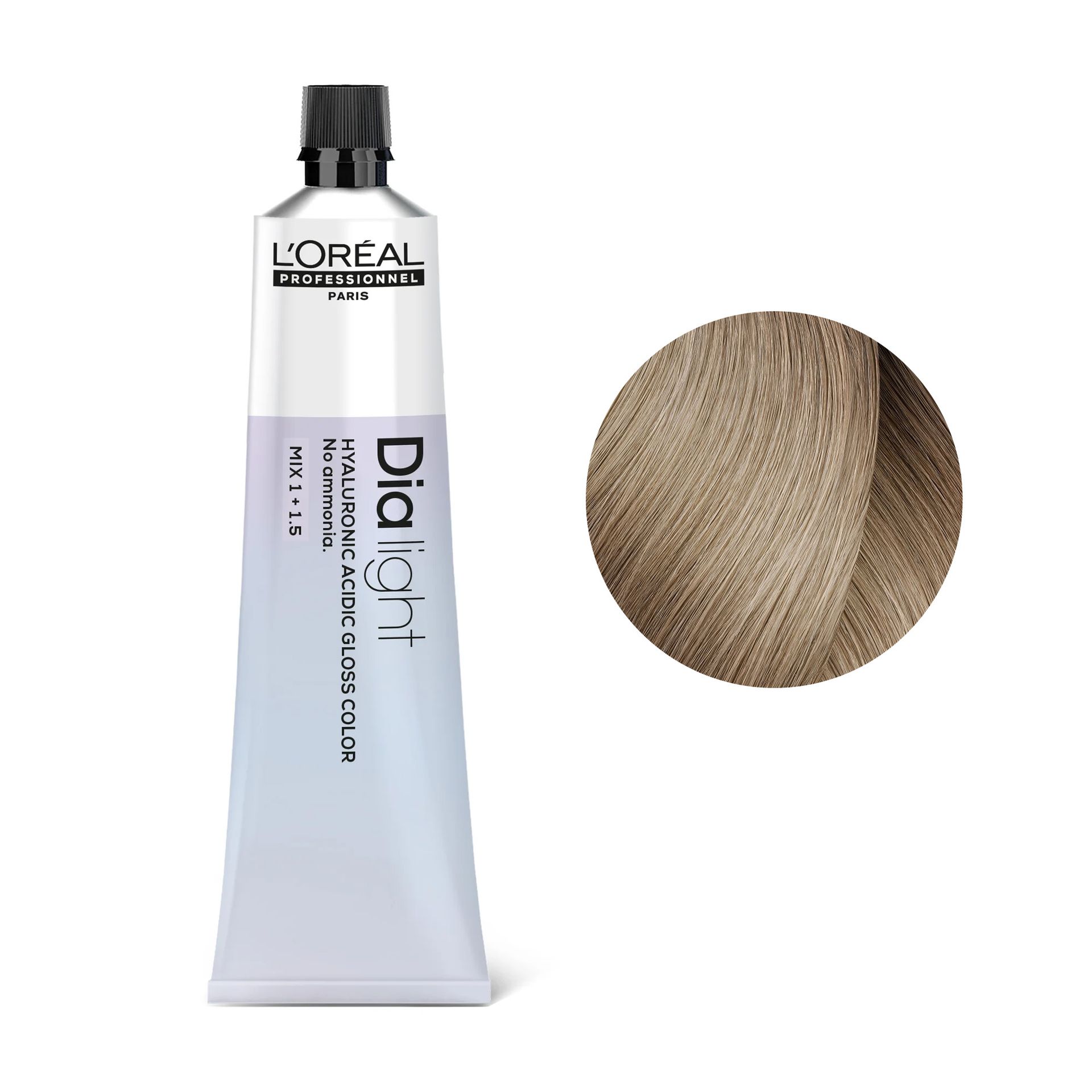 Loreal Dia Light, krem koloryzujący z kompleksem hialuronowym, 10.12, 60ml