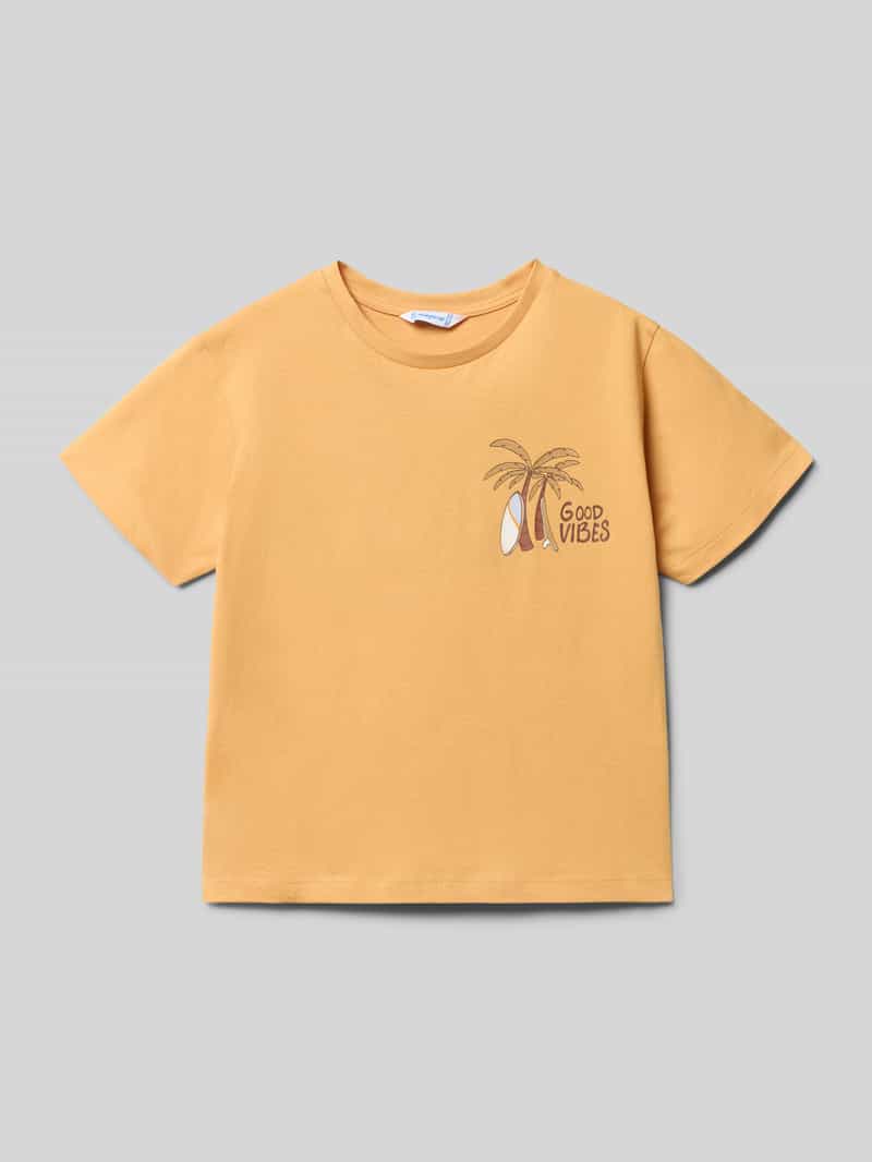 T-shirt o kroju regular fit z nadrukiem z napisem