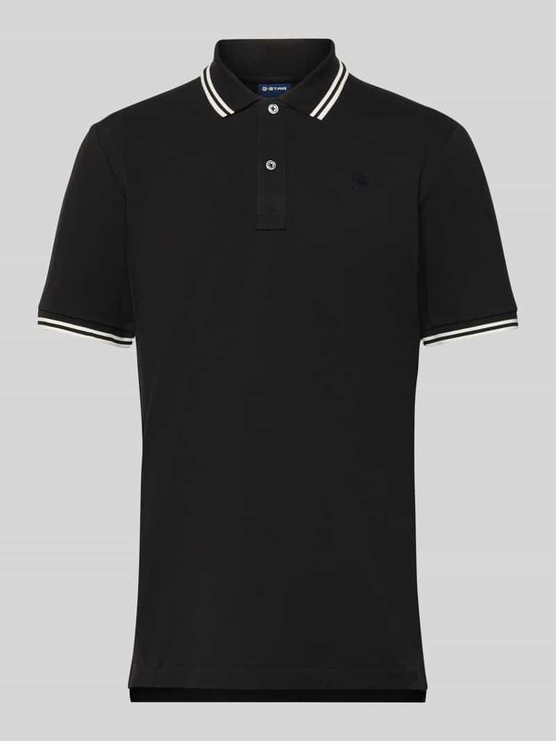 Koszulka polo o kroju slim fit z wyhaftowanym logo model ‘Dunda’