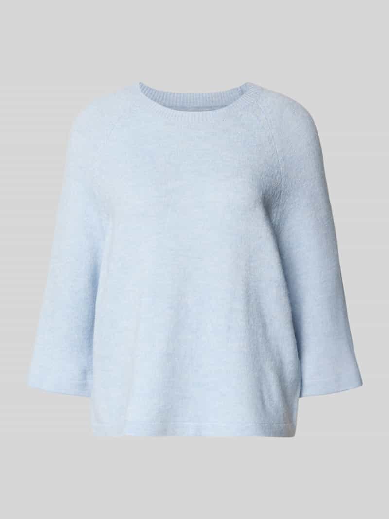 Sweter z dzianiny o kroju oversized z rękawem o dł. 3/4 model ‘SIMONI’