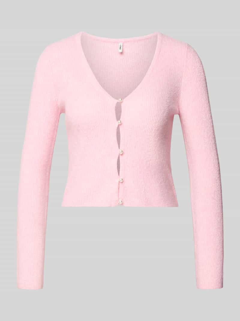 Kurtka z dzianiny o kroju regular fit z guzikami z imitacji pereł model ‘RICA LIFE’