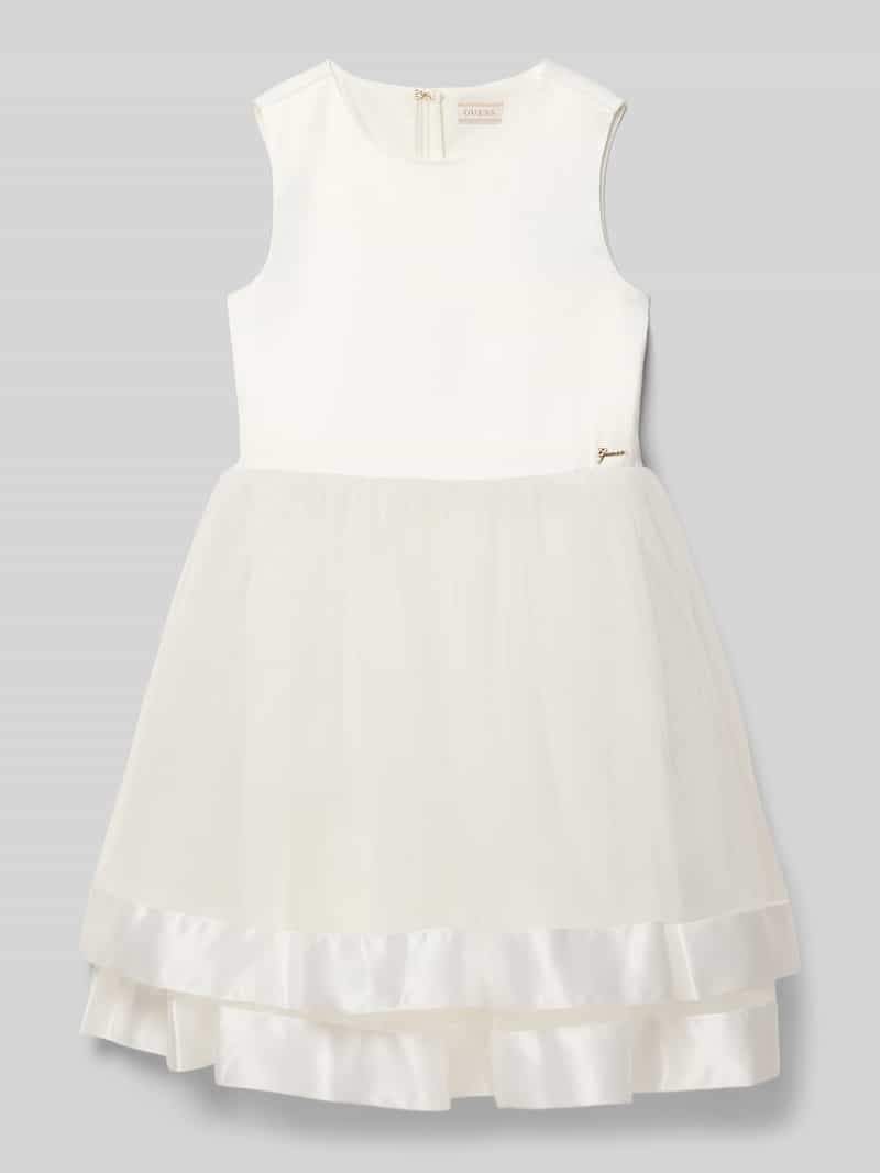 Sukienka z tiulem i zamkiem błyskawicznym z tyłu