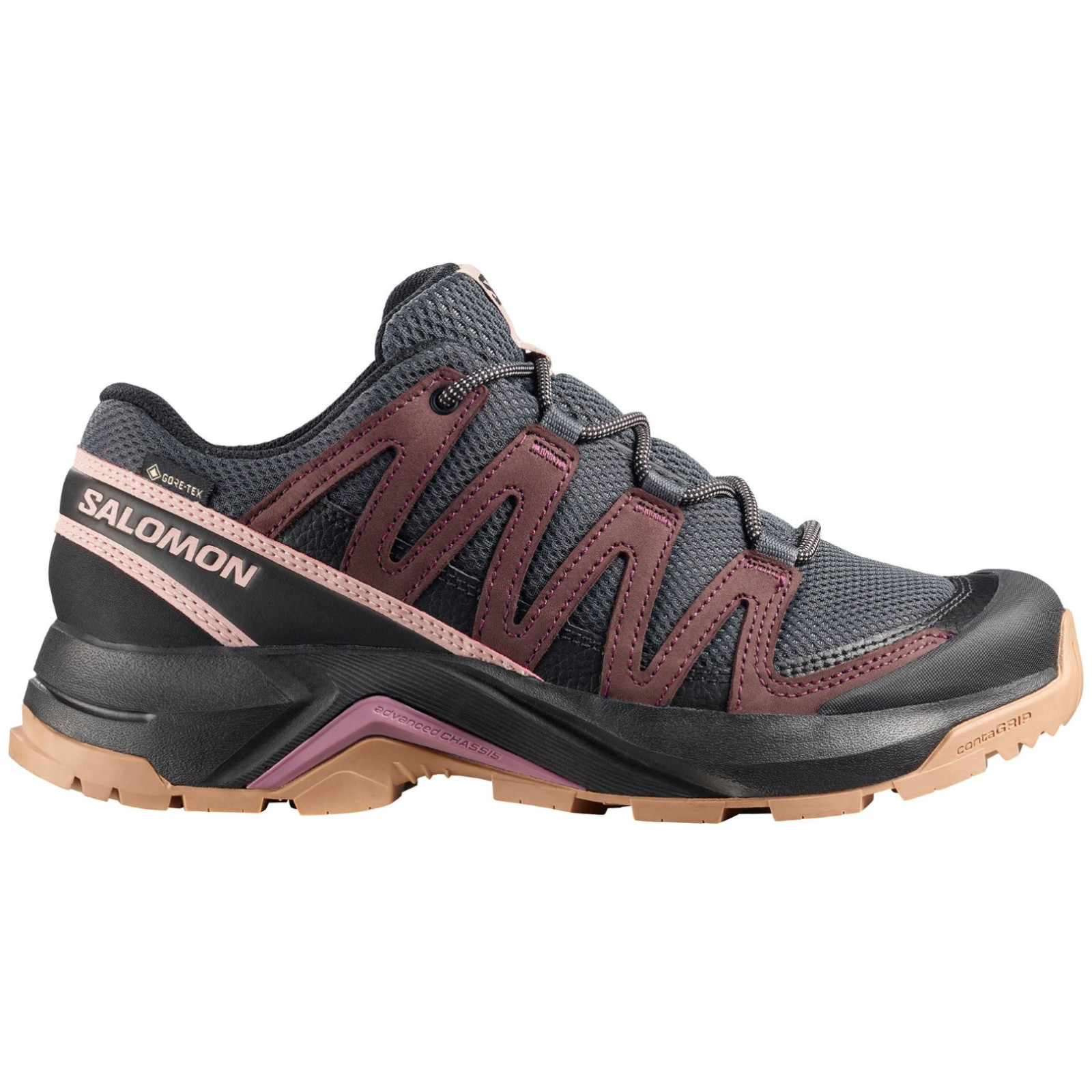 Damskie buty trekkingowe Salomon X-Adventure Recon Gore Tex Rozmiar butów (UE): 38 2/3 / Kolor: ciemnoszary
