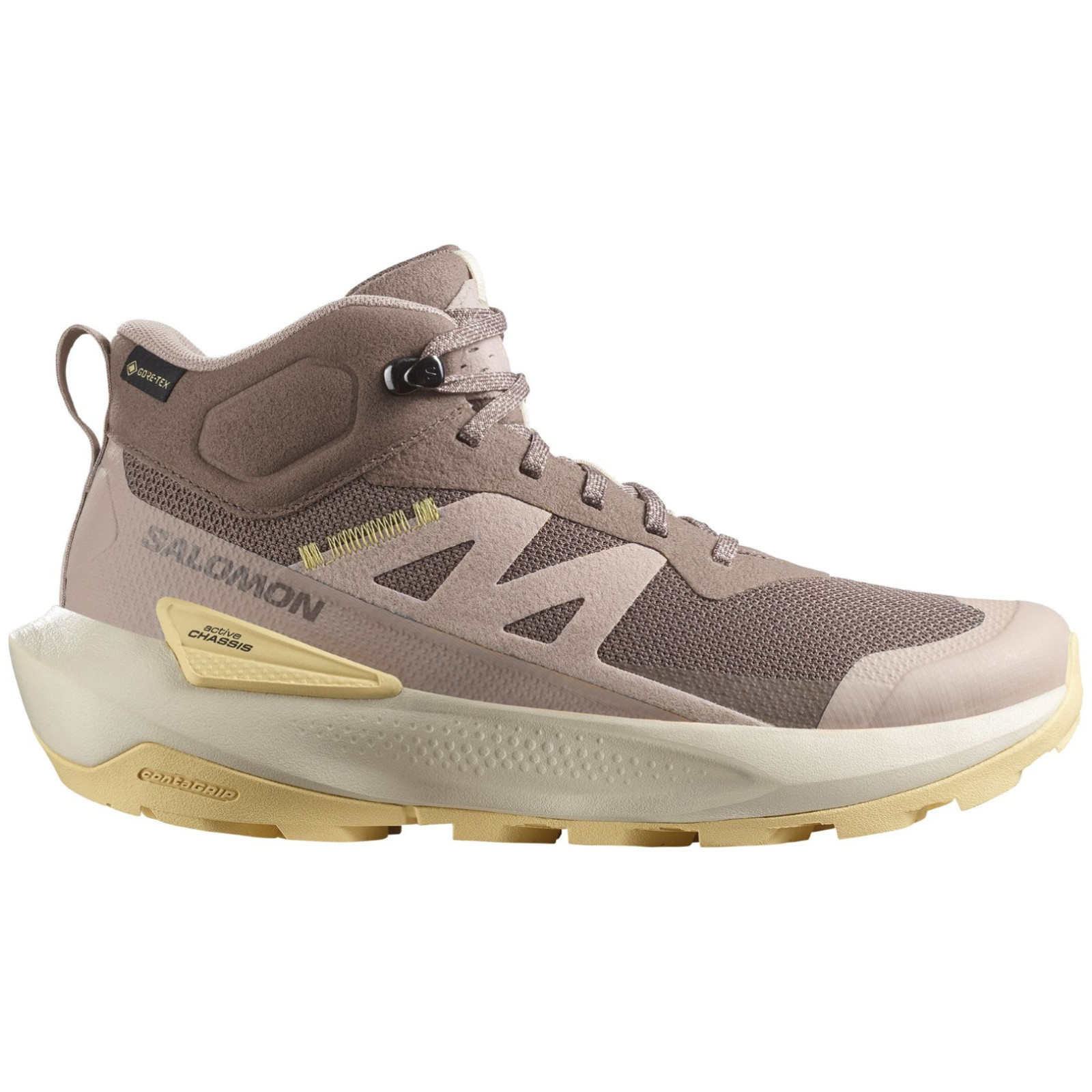 Damskie buty trekkingowe Salomon Elixir Activ Mid Gore-Tex Rozmiar butów (UE): 40 2/3 / Kolor: jasnobrązowy