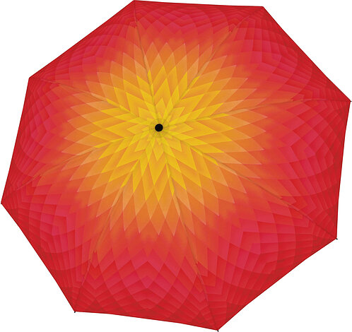 Parasolka Carbonsteel Magic żółto-czerwona