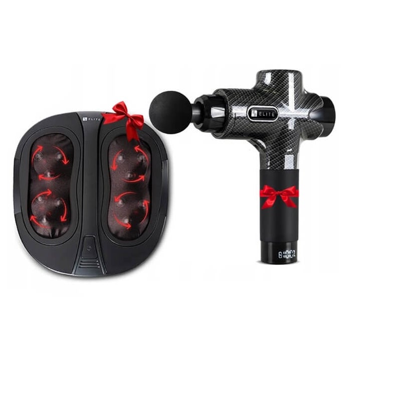 Zestaw Pistolet Masujący Do Ciała Pleców + Masażer do Stóp Nóg Auta