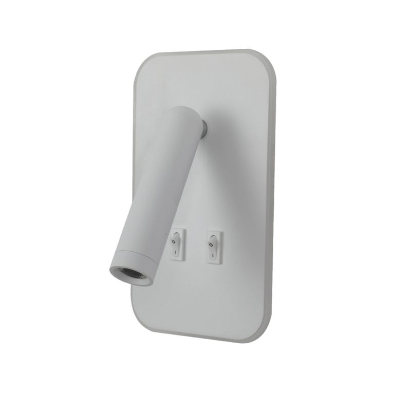 Kinkiet DORIA LED 8W Ciepła biel 559lm biały wym: 18,5x13x10,5 cm IP20 Italux