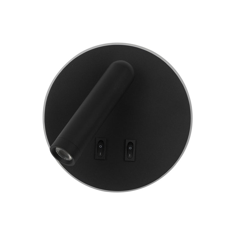 Kinkiet FURLA LED 8W Ciepła biel 516lm czarny wym: 14,5x14,5x13 cm IP20 Italux