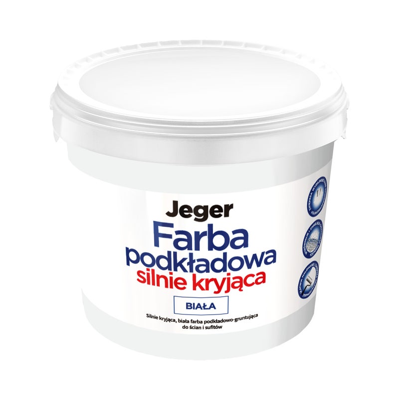 Jeger Farba podkładowa silnie kryjąca 10 l biała