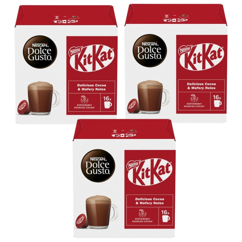 ZESTAW - Kapsułki Nescafé Dolce Gusto KitaKat Chocolate 3x16 sztuk