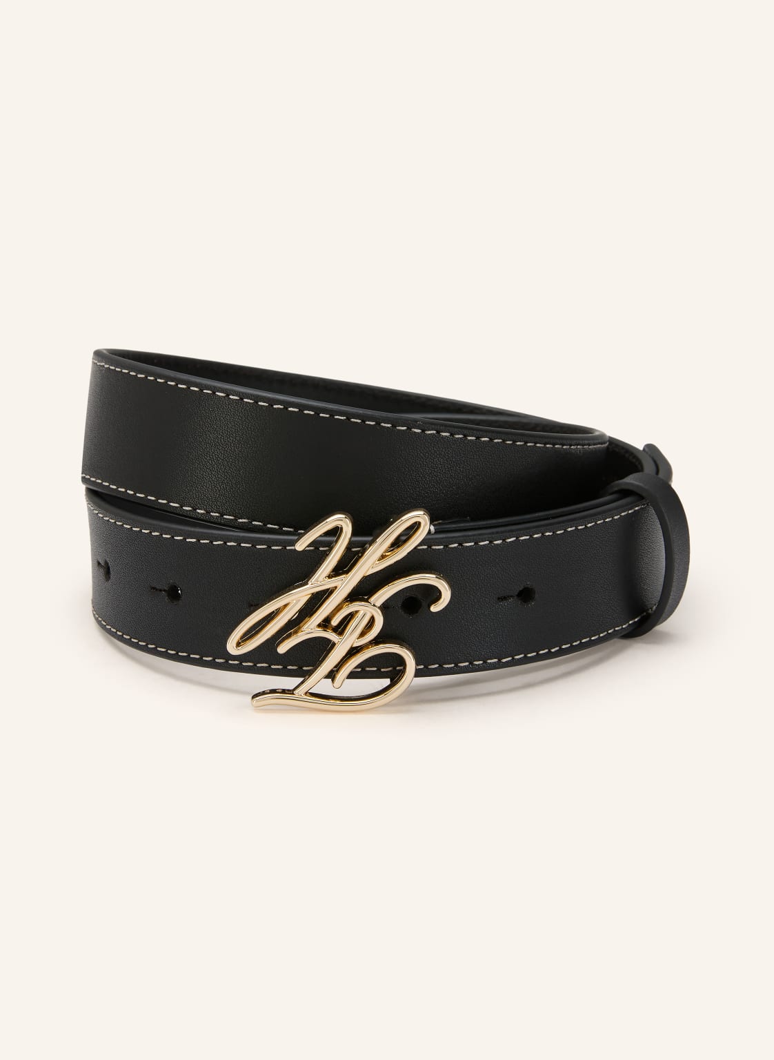 Tommy Hilfiger Skórzany Pasek schwarz