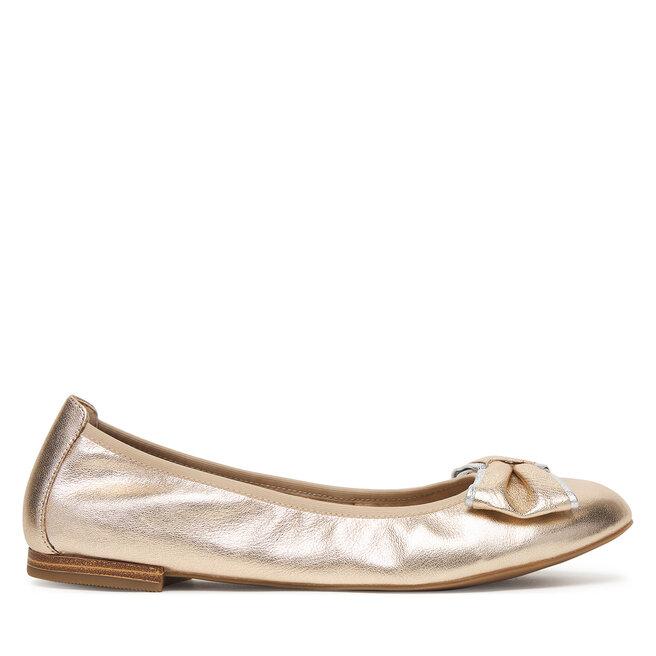 Baleriny Caprice 9-22111-46 Złoty
