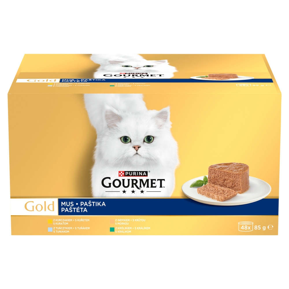PURINA Gourmet Gold Mus - mokra karma dla kota - 48x85g
