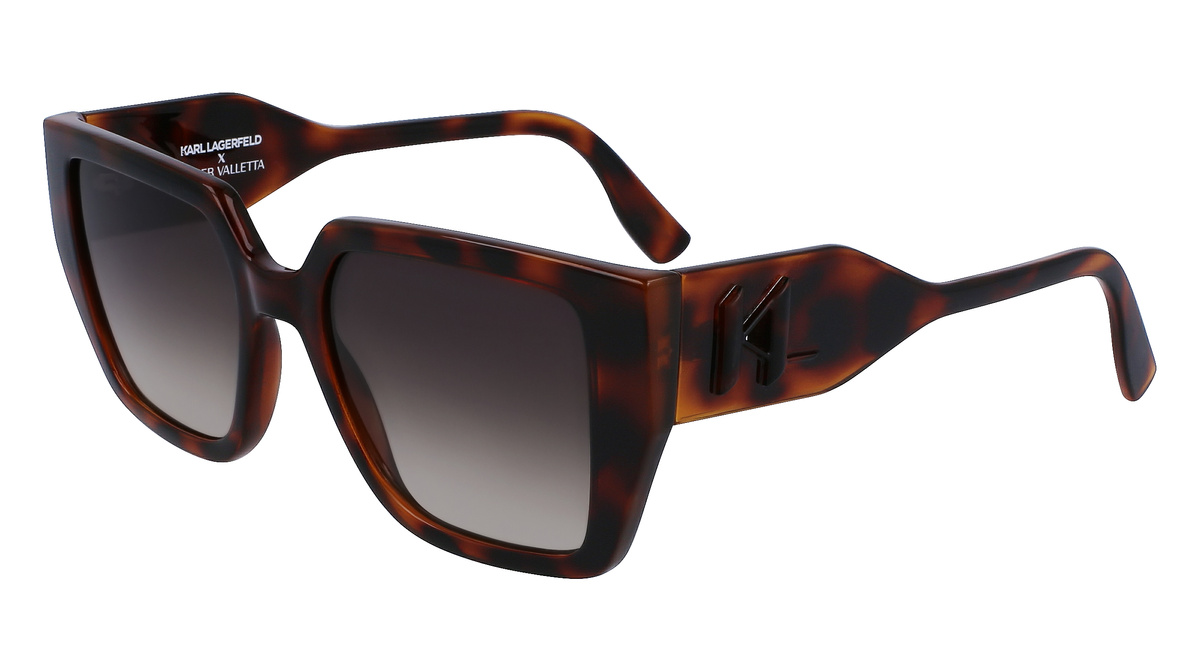 Okulary KARL LAGERFELD KL6098S-240. Okulary przeciwsłoneczne, Kolor brązowy. Kobieta.