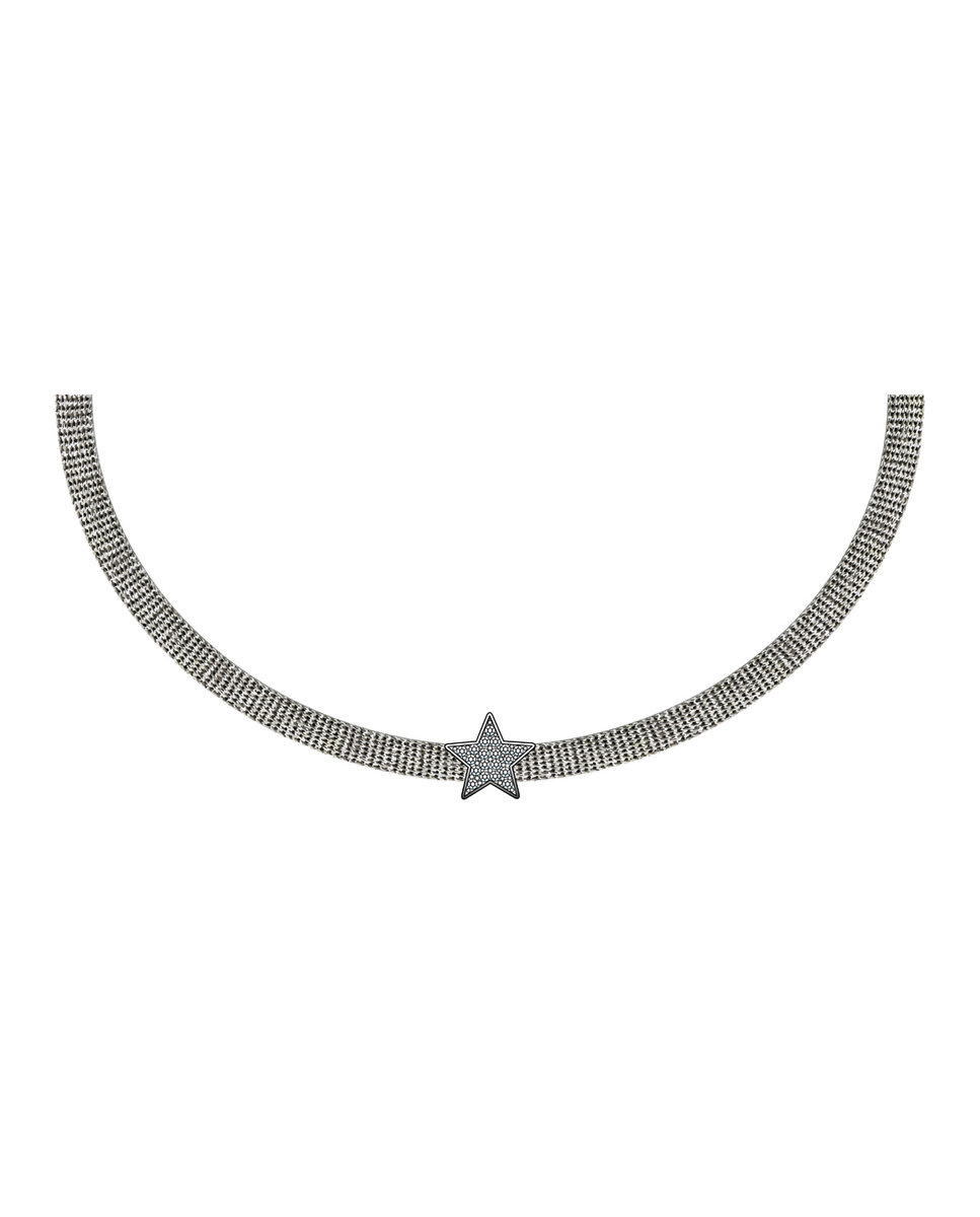 Biżuteria GUESS UBN28010. Naszyjnik, Kolor srebrny. Kobieta.