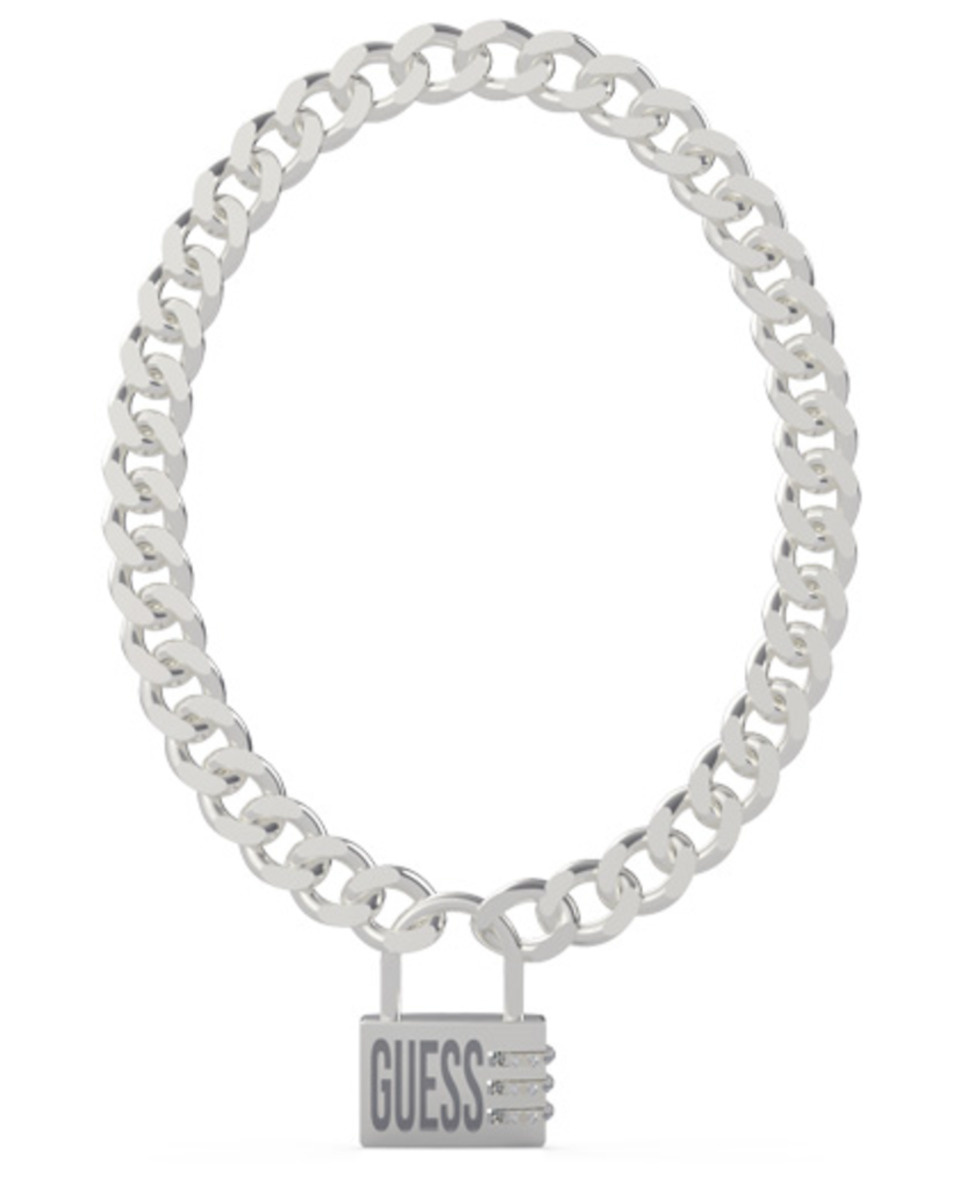 Biżuteria GUESS UMN20003. Naszyjnik, Kolor srebrny. Mężczyzna.