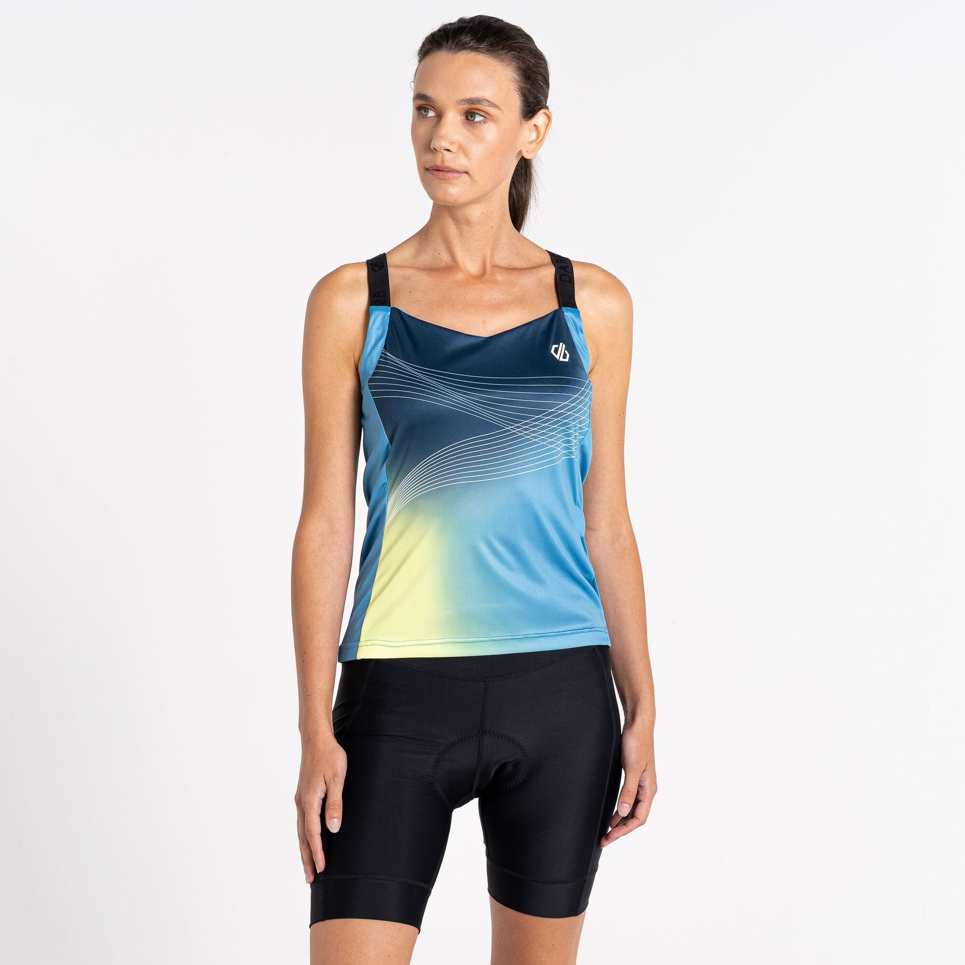 Dare 2b Damska koszulka rowerowa bez rękawów AEP Stimulus Niebieski, Rozmiar: 42