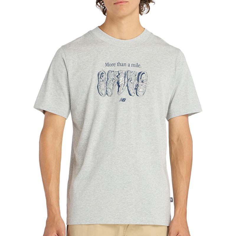 Koszulka męska New Balance MT61778SAG - szara