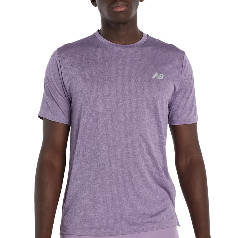 Koszulka męska New Balance MT41253AB7 - fioletowa