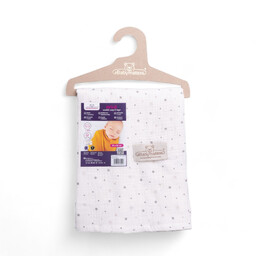 BabyMatex Kocyk dziecięcy 80x120 Muslin Design otulacz biały kropki