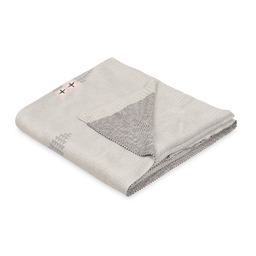 BabyMatex Kocyk bambusowy 80x100 Pattern szary domki