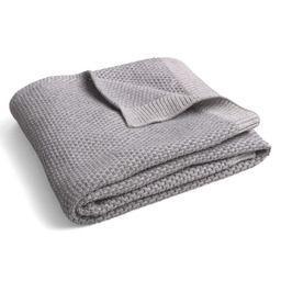 BabyMatex Kocyk dziecięcy 80x100 Mini Rattle szary bawełniany