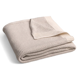 BabyMatex Kocyk dziecięcy 80x100 Mini Rattle beżowy bawełniany