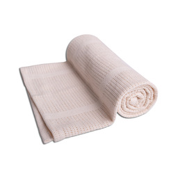 BabyMatex Kocyk dziecięcy 75x100 Sisi kremowy bawełniany