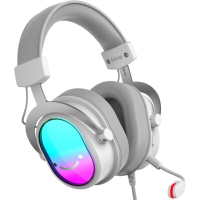 FIFINE H16W Nauszne, Dźwięk przestrzenny Biały