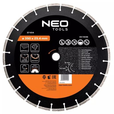 NEO TOOLS Tarcza do cięcia 57-614 350 mm